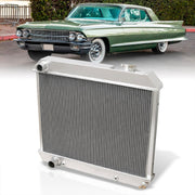 Cadillac Deville 1960-1965 / Eldorado 1960-1965 / Fleetwood 1960-1965 / Series 62 1960-1963 / Oldsmobile Starfire 1961-1962 / Super 88 1961-1962 Manual Transmission Aluminum Radiator - Parts Agent