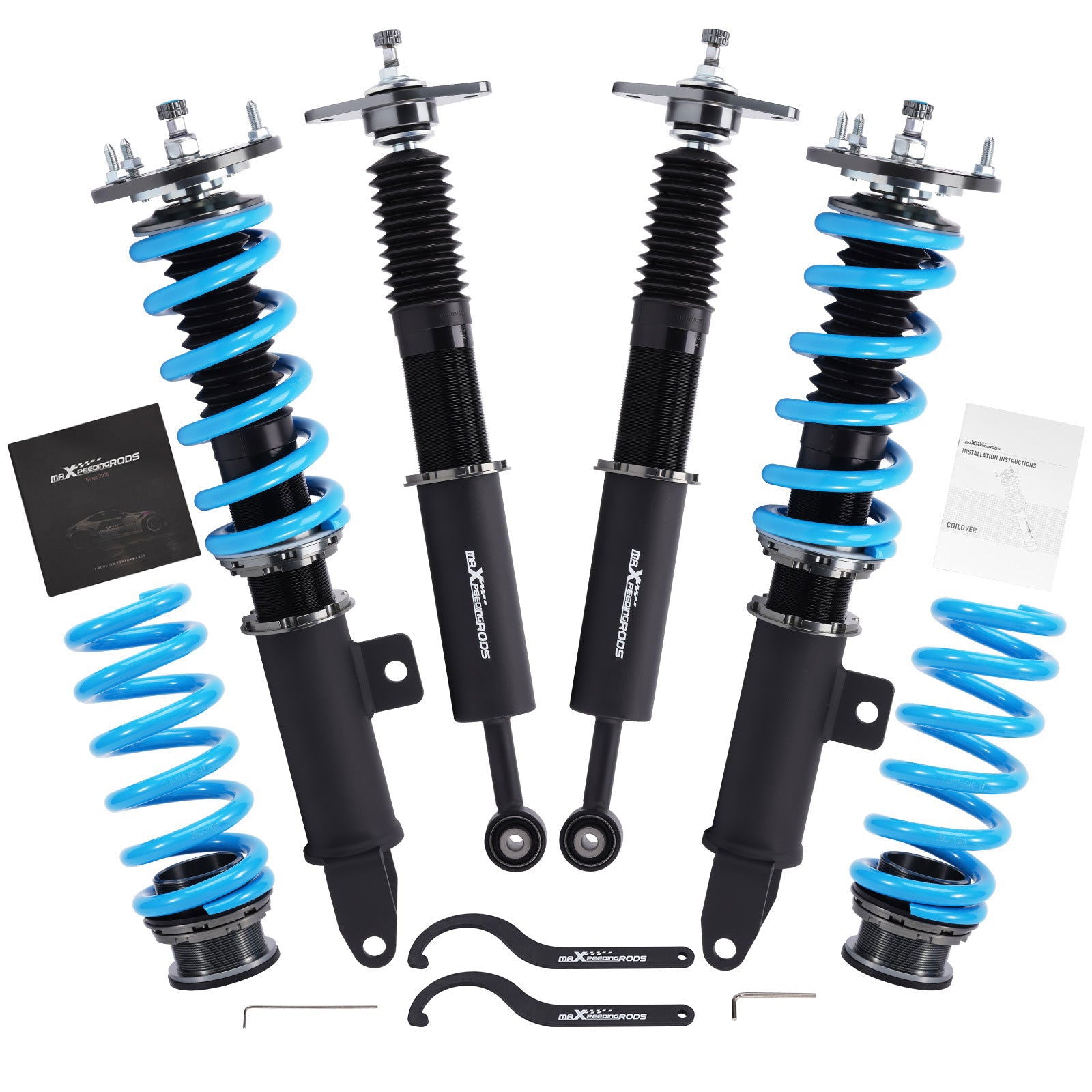 Challenger Charger 2011-22 24 Way Damping Adj. Coilovers Shocks Struts Lowering Kit - Parts Agent