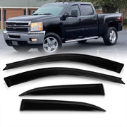 Chervolet Silverado 2007-2013 / GMC Sierra 2007-2013 Extended Cab 4 Door Tape On Window Visors - Parts Agent