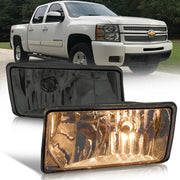 Chevrolet Avalanche Silverado Suburban Tahoe 2007-2013 Front Fog Lights Smoked Len (No Switch & Wiring Harness) - Parts Agent