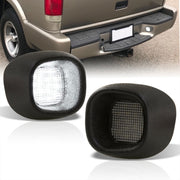 Chevrolet Blazer 1998-2005 / S10 Pickup 1998-2004 / GMC Jimmy 1998-2001 / Sonoma 1998-2004 / Oldmobile Bravada 1998-2001 White SMD LED License Plate Lights Clear Len (Fleetside Truck Models Only) - Parts Agent