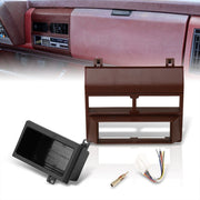 Chevrolet C/K 1988-1994 / GMC C/K 1988-1994 Interior Dashboard Single Din Stereo Radio Bezel Kit Burgundy Red (Includes Dash Kit, Pocket Kit, Wiring Harness & Antenna Adapter) - Parts Agent