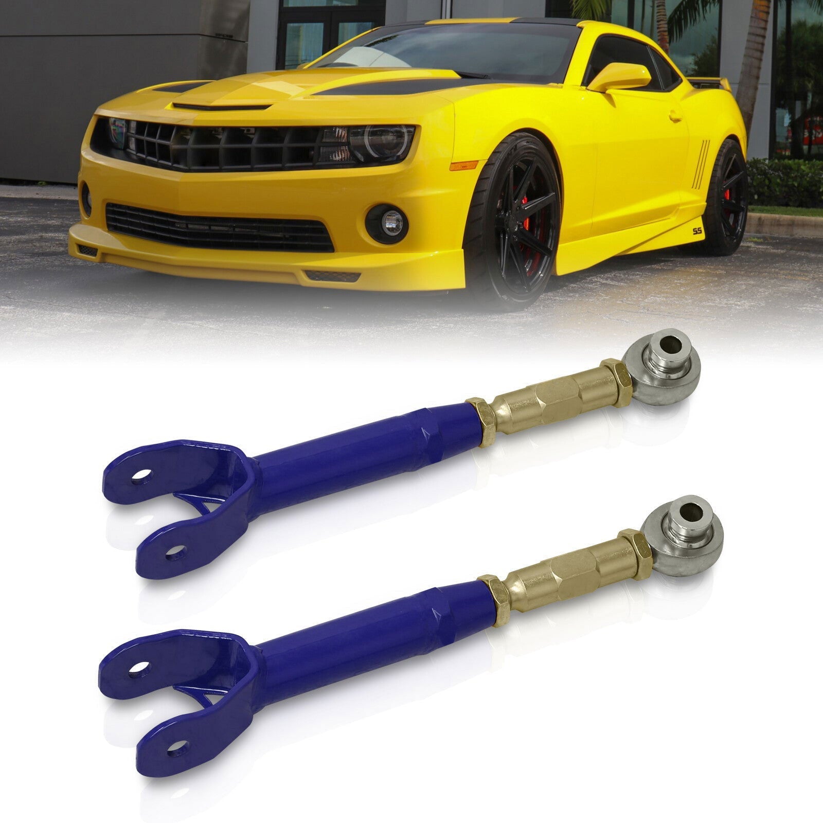 Chevrolet Camaro 2016-2022 Rear Lower Adjustable Trailing Control Arms Blue - Parts Agent