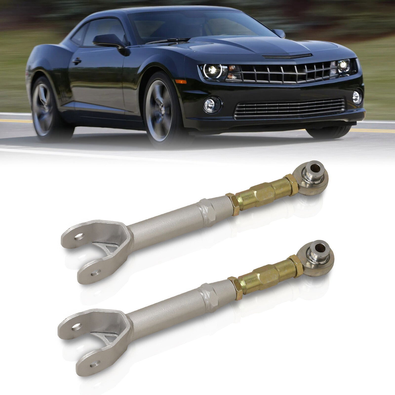 Chevrolet Camaro 2016-2022 Rear Lower Adjustable Trailing Control Arms Silver - Parts Agent