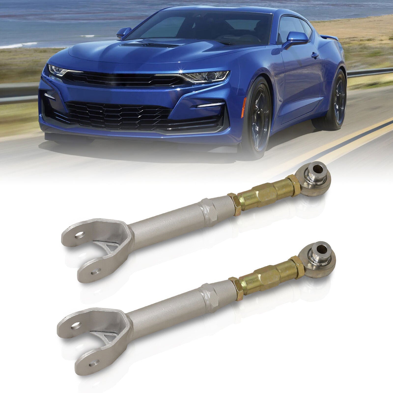 Chevrolet Camaro 2016-2022 Rear Upper Adjustable Control Arms Silver - Parts Agent