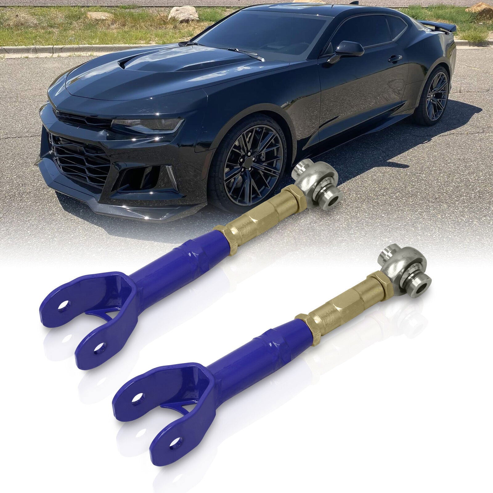Chevrolet Camaro 2016-2022 Rear Upper Adjustable Trailing Control Arms Blue - Parts Agent