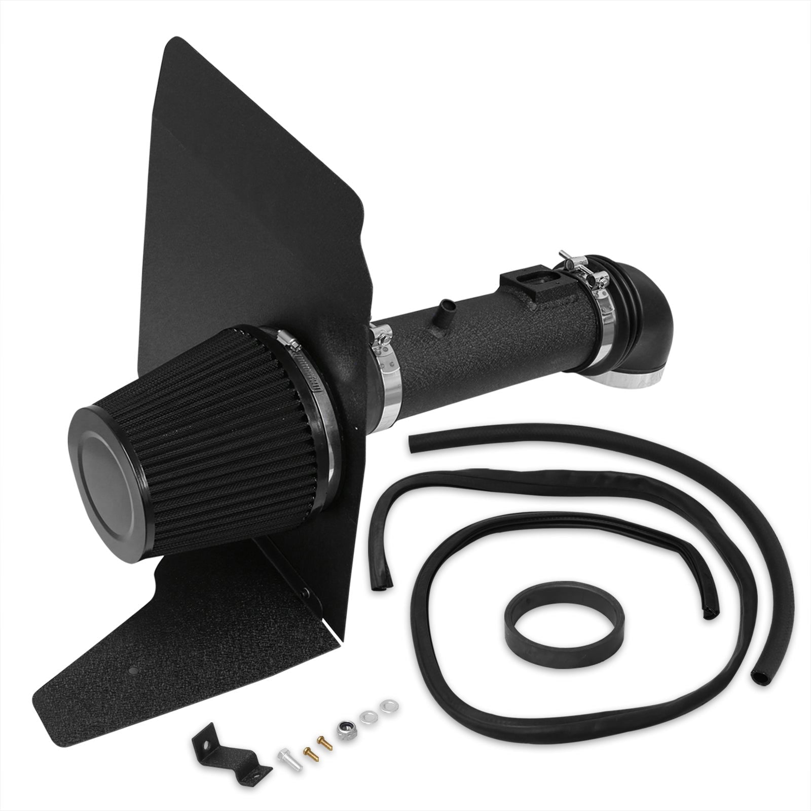 Chevrolet Camaro 3.6L V6 2010-2011 Cold Air Intake Black + Heat Shield - Parts Agent