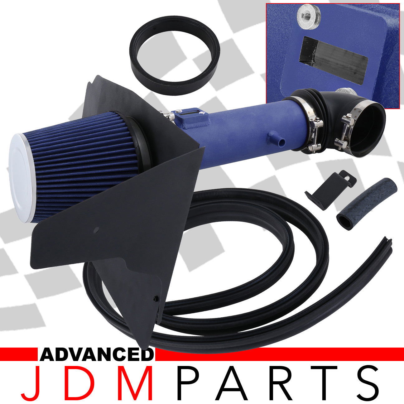 Chevrolet Camaro 3.6L V6 2012-2015 Cold Air Intake Blue + Heat Shield - Parts Agent