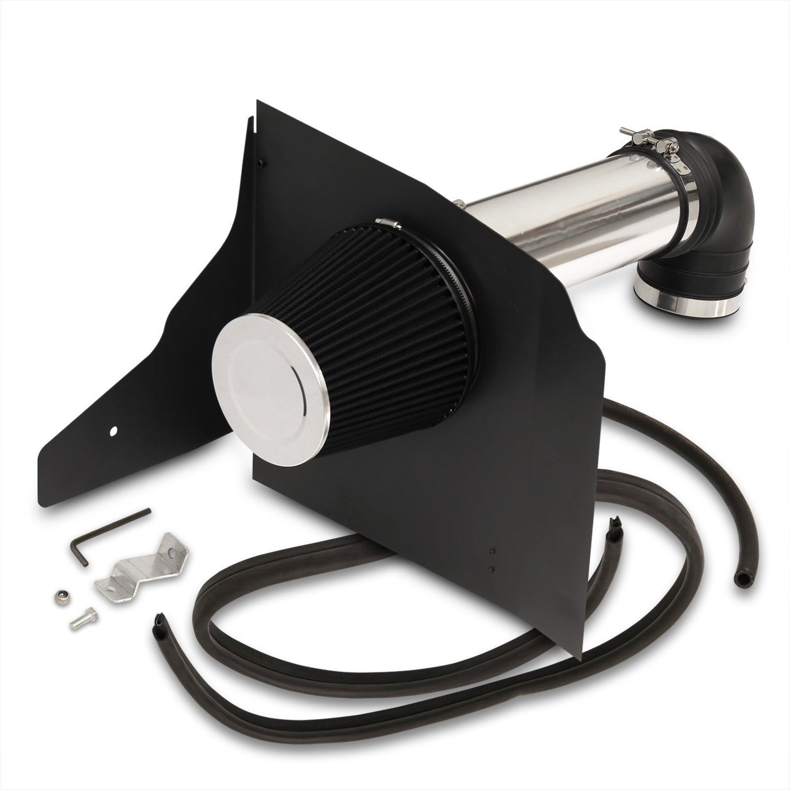 Chevrolet Camaro 6.2L V8 2010-2015 Cold Air Intake Polished + Heat Shield - Parts Agent