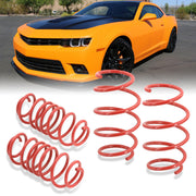 Chevrolet Camaro V8 2010-2015 Lowering Springs Red (Front ~1.0