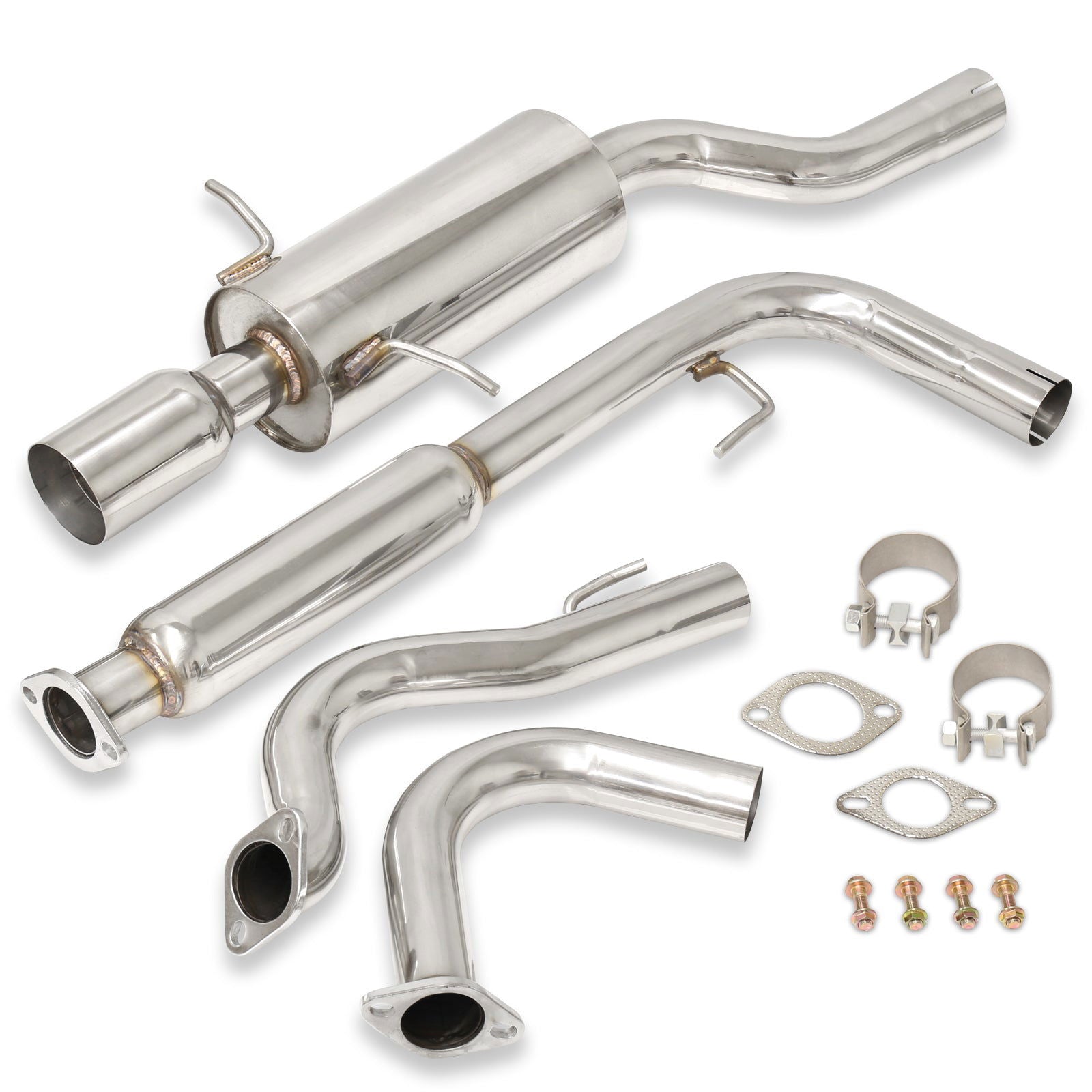 Chevrolet Cobalt 2005-2007 / Pontiac G5 2007-2010 2.2L I4 Stainless Steel Catback Exhaust System (Excluding Supercharged Models) (Piping: 2.5" / 65mm | Tip: 4.5") - Parts Agent