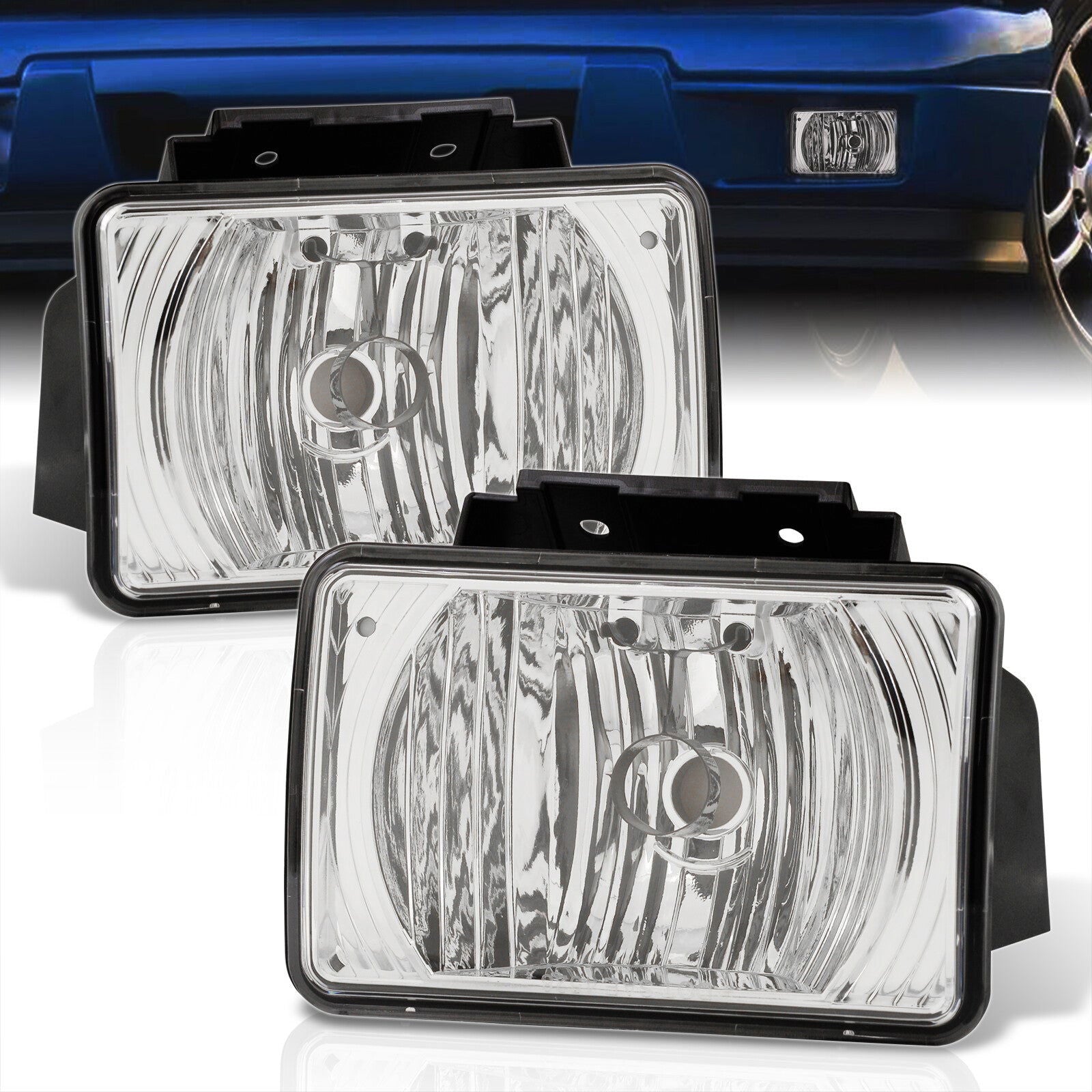 Chevrolet Colorado 2004-2012 Front Fog Lights Clear Len (No Switch & Wiring Harness) - Parts Agent