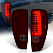 Chevrolet Colorado 2004-2012 LED Bar Tail Lights Chrome Housing Red Smoke Len White Tube - Parts Agent