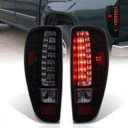 Chevrolet Colorado 2004-2012 LED Tail Lights Black Housing Smoke Len - Parts Agent