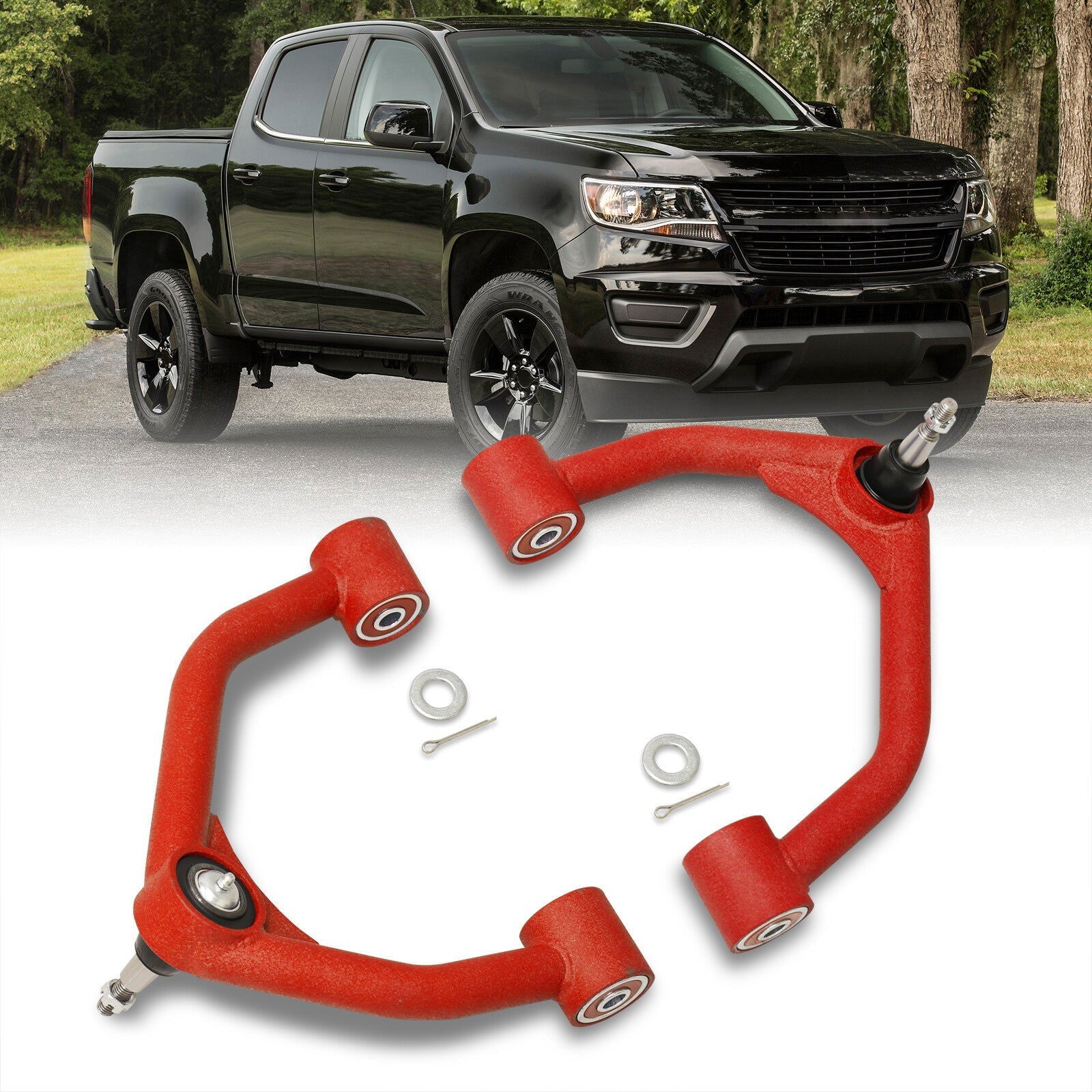 Chevrolet Colorado 2015-2022 / GMC Canyon 2015-2022 2-4" Lift Front Upper Tubular Control Arms Red - Parts Agent