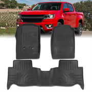 Chevrolet Colorado 2015-2022 / GMC Canyon 2015-2022 All Weather Guard 3D Floor Mat Liner (Crew Cab Models Only) - Parts Agent