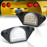 Chevrolet GMC C/K 1988-1999 / Corvette 1984-2013 White SMD LED License Plate Lights Clear Len - Parts Agent