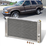 Chevrolet S10 Pick Up 1996-2005 / Blazer S10 1996-2004 / GMC Jimmy S15 1996-2005 / Sonoma 1996-2004 Manual Transmission Aluminum Radiator - Parts Agent