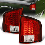 Chevrolet S10 Truck 1994-2004 / GMC Sonoma 1994-2004 / Isuzu Hombre 1996-2000 LED Tail Lights Chrome Housing Red Len - Parts Agent