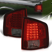 Chevrolet S10 Truck 1994-2004 / GMC Sonoma 1994-2004 / Isuzu Hombre 1996-2000 LED Tail Lights Chrome Housing Red Smoke Len - Parts Agent