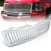 Chevrolet Silverado 07-2013 Vertical Style Front Grille Chrome - Parts Agent