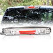 Chevrolet Silverado 1500 2007-2013 / Silverado 2500 3500 2007-2014 / GMC Sierra 1500 2007-2013 / Sierra 2500 3500 2007-2014 / Hummer H3T 2009-2010 LED Bar 3rd Brake Light Chrome Housing Clear Len (Version 2) - Parts Agent