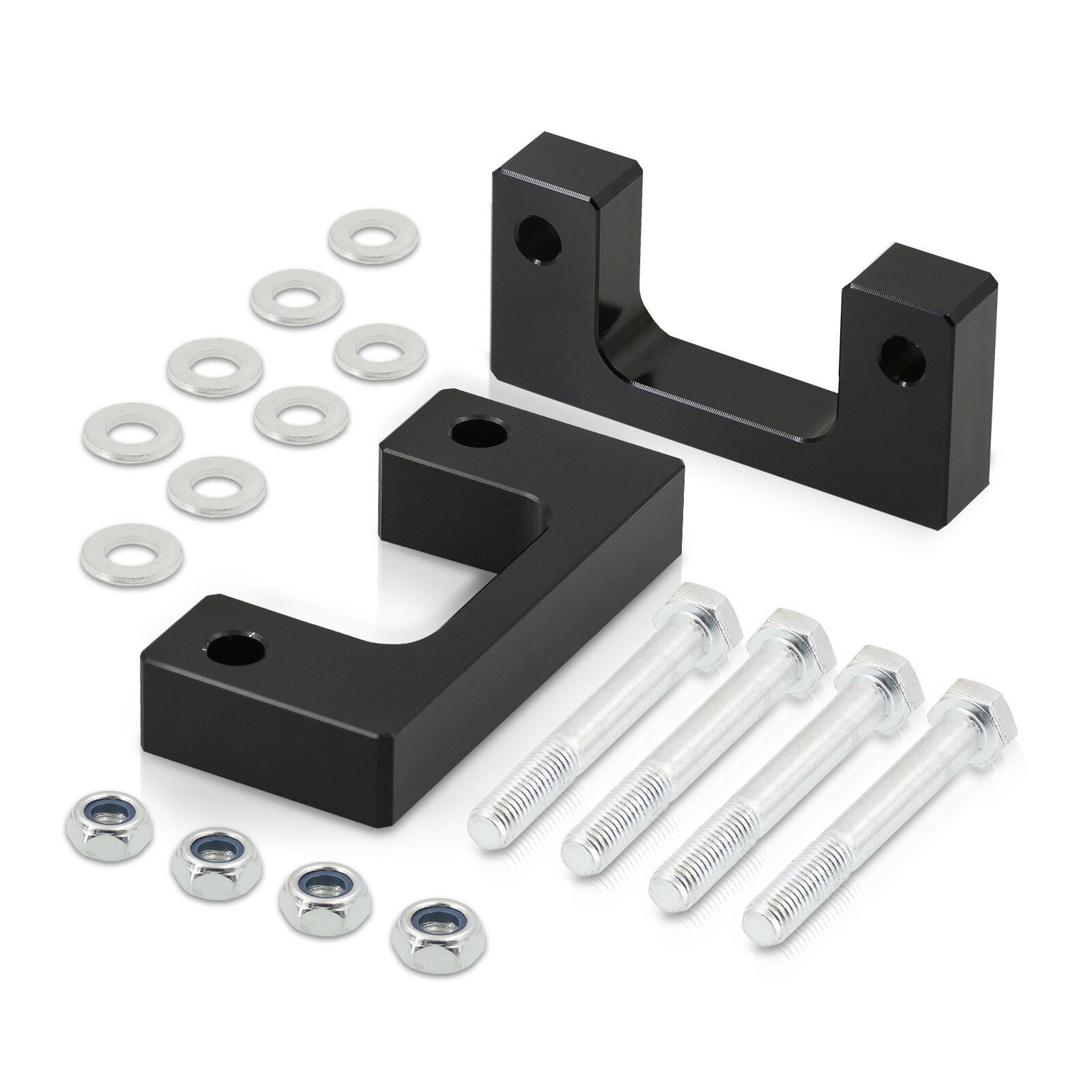 Chevrolet Silverado 1500 2007-2023 / Avalanche 2007-2013 / Suburban 1500 2007-2021 / Tahoe 2007-2021 / GMC Sierra 1500 2007-2023 / Yukon 2007-2021 1.5" Front Leveling Lift Kit Black - Parts Agent