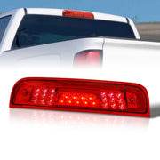 Chevrolet Silverado 1500 2014-2018 / 2500HD 3500HD 2015-2019 / GMC Sierra 1500 2014-2018 / 2500HD 3500HD 2015-2019 LED 3rd Brake Light Chrome Housing Red Len - Parts Agent