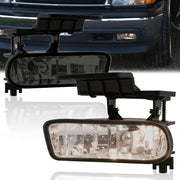 Chevrolet Silverado 1500 2500 1999-2002 / Silverado 3500 2001-2002 /Suburban 2000-2006 / Tahoe 2000-2006 (Does Not Fit Z71 Package) Front Fog Lights Smoked Len (No Switch & Wiring Harness) - Parts Agent