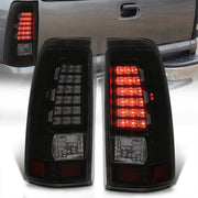 Chevrolet Silverado 1999-2006 / GMC Sierra 1999-2006 LED Tail Lights Black Housing Smoke Len - Parts Agent