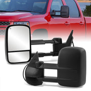 Chevrolet Silverado 2007-2013 / Suburban Tahoe 2007-2014 / GMC Sierra 2007-2013 Telescopic Extendable Heated Power Towing Mirrors Black - Parts Agent