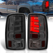 Chevrolet Suburban Tahoe 2000-2006 / GMC Yukon XL 2000-2006 / Yukon Denali 2001-2006 LED Bar Tail Lights Chrome Housing Smoke Len White Tube (Excluding Barn Door Trunks) - Parts Agent