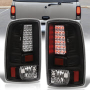 Chevrolet Suburban Tahoe 2000-2006 / GMC Yukon XL 2000-2006 / Yukon Denali 2001-2006 LED Tail Lights Black Housing Clear Len (Excluding Barn Door Trunks) - Parts Agent