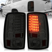 Chevrolet Suburban Tahoe 2000-2006 / GMC Yukon XL 2000-2006 / Yukon Denali 2001-2006 LED Tail Lights Chrome Housing Smoke Len (Excluding Barn Door Trunks) - Parts Agent