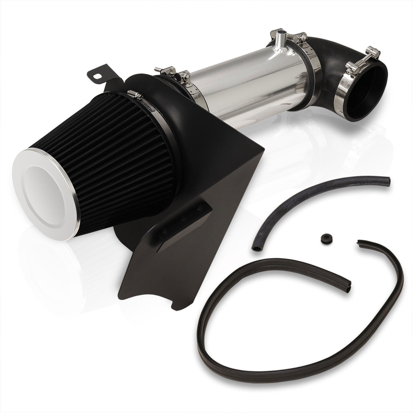 Chrysler 300C 2005-2010 / Dodge Charger 2006-2010 / Challenger 2008-2010 / Magnum 2005-2008 5.7L 6.1L V8 Cold Air Intake Polished + Heat Shield - Parts Agent