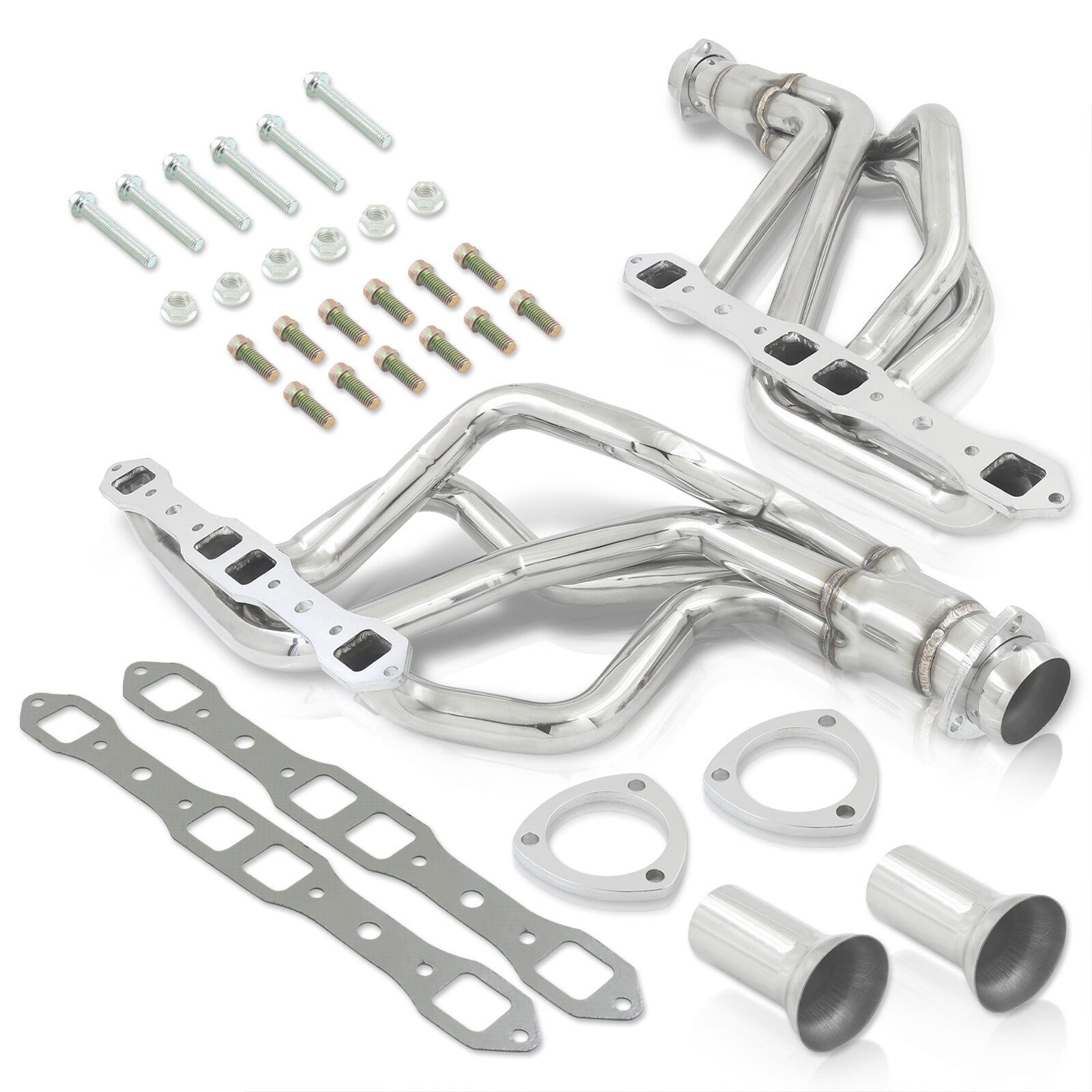 Chrysler Dodge Plymouth Mopar B-Body 383-440 Big Block V8 1967-1974 Stainless Steel Long Tube Exhaust Header - Parts Agent