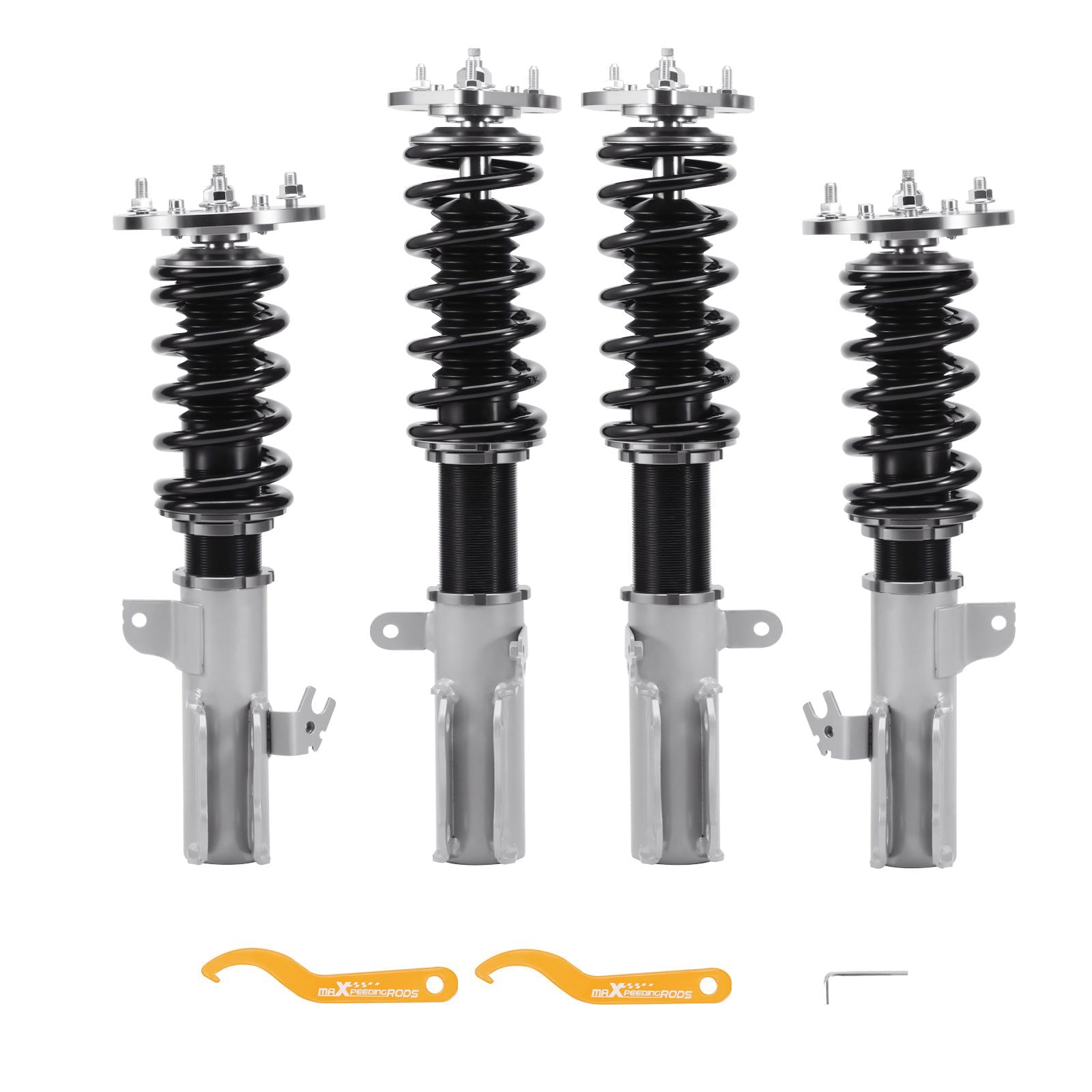 Coilovers Struts Assembly Shock Spring Toyota Camry 1995-2001 w/z Top Mounts lowering kit - Parts Agent