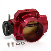D/B/F/H-Series 70mm Throttle Body Plate Red w/ Chrome Gate - Parts Agent