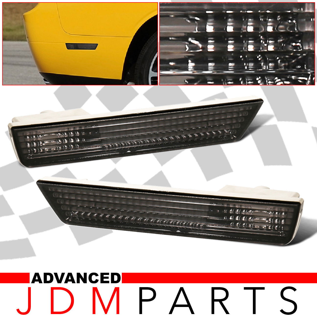 Dodge Challenger 2008-2014 / Charger 2011-2014 Rear Side Marker Lights Smoke Len - Parts Agent