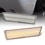 Dodge Challenger 2008-2014 Amber LED Front Side Marker Lights Clear Len - Parts Agent