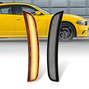 Dodge Charger 2015-2023 Front Amber LED Side Marker Clear Len - Parts Agent