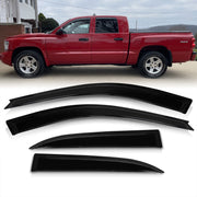 Dodge Dakota 2005-2010 Quad Cab 4 Door Tape On Window Visors - Parts Agent