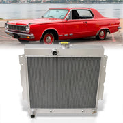 Dodge Dart 1965-1966 / Charger 1966-1969 / Coronet 1965-1969 / Plymouth Fury 1963-1967 / Satellite 1965-1967 / Belvedere 1963-1967 / Valiant 1966-1969 / Savoy 1963-1964 4.5L-7.2L 273 V8 Automatic & Manual Transmission Aluminum Radiator - Parts Agent