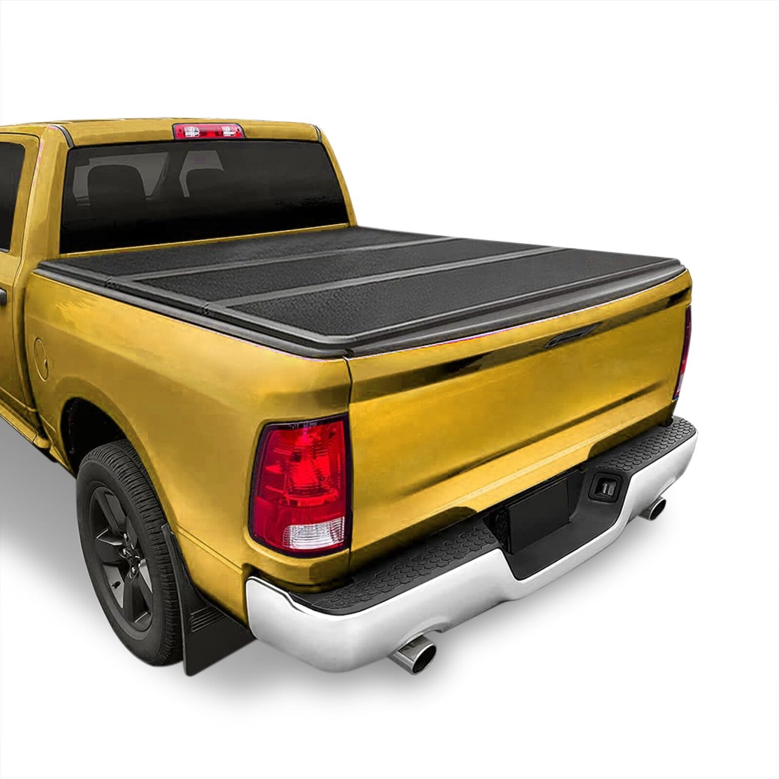 Dodge Ram 1500 2002-2018 / RAM 1500 Classic 2019-2022 / Dodge Ram 2500 3500 2003-2022 6.5FT Hard Tri Fold Truck Tonneau Bed Cover (Standard Short Bed 6´5" without Ram Box) - Parts Agent