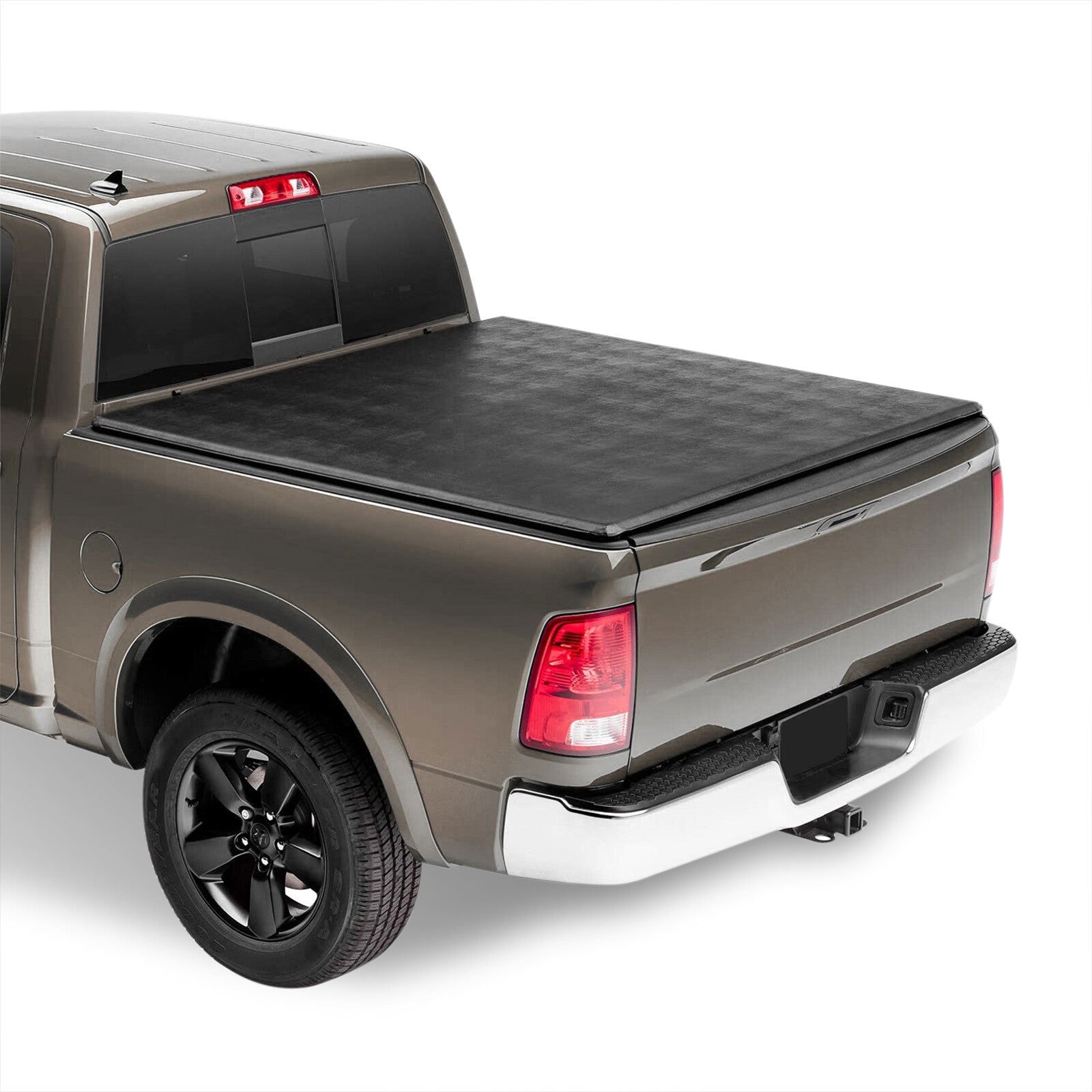 Dodge Ram 1500 2002-2018 / RAM 1500 Classic 2019-2022 / Dodge Ram 2500 3500 2003-2022 6.5FT Soft 4 Fold Truck Tonneau Bed Cover (Standard Short Bed 6´5" without Ram Box) - Parts Agent
