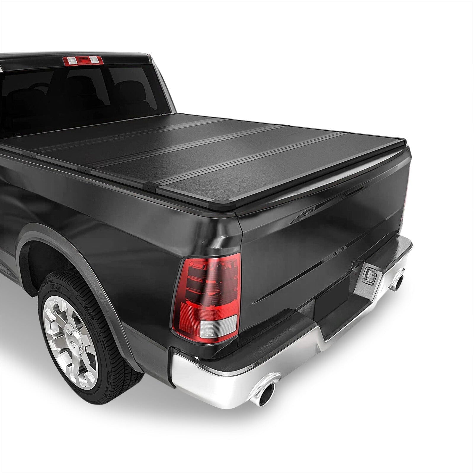 Dodge Ram 1500 2002-2018 / RAM 1500 Classic 2019-2022 / Dodge Ram 2500 3500 2003-2022 8FT Hard 4 Fold Truck Tonneau Bed Cover (Long Bed 8´ without Ram Box) - Parts Agent