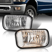Dodge Ram 1500 2009-2012 / Ram 2500 3500 2010-2018 Front Fog Lights Clear Len (No Switch & Wiring Harness) - Parts Agent