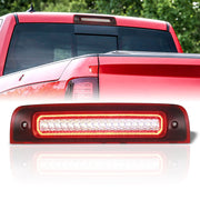 Dodge Ram 1500 2009-2018 / 1500 Classic 2019-2023 / 2500 3500 4500 5500 2010-2018 Strobe LED 3rd Brake Light Chrome Housing Red Len (Version 3) - Parts Agent