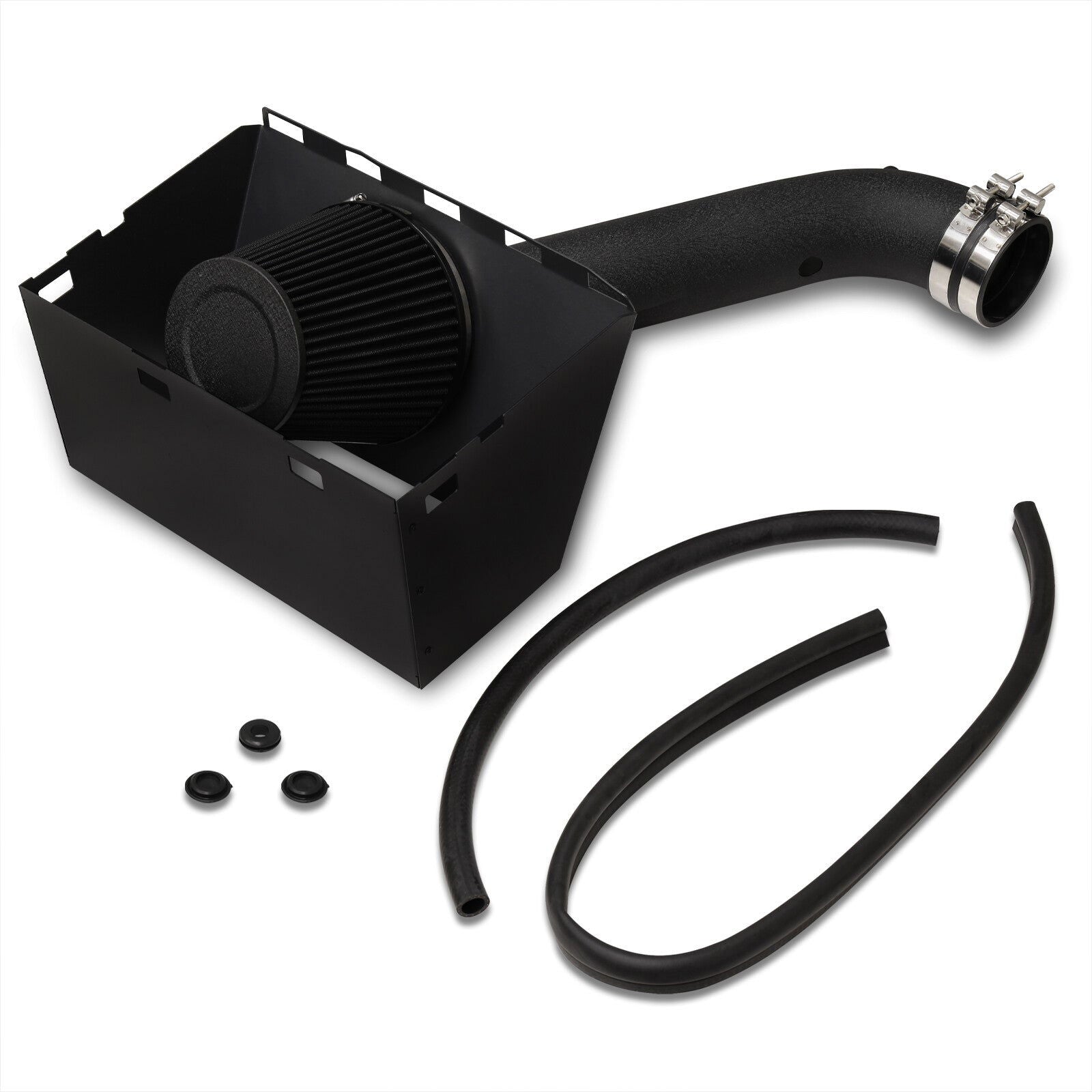 Dodge Ram 1500 2500 3500 4.7L 5.7L V8 2002-2008 Cold Air Intake Black + Heat Shield - Parts Agent