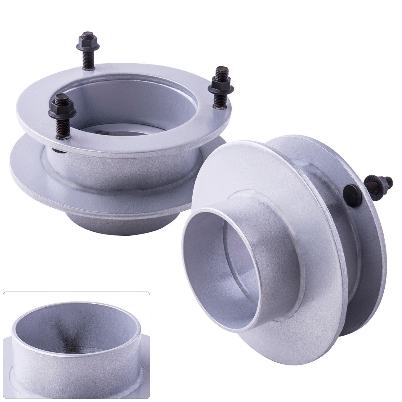 Dodge Ram 1500 4WD 1994-2001 / Ram 1500 4WD Mega Cab 2006-2010 / Ram 2500 3500 4WD 1994-2013 4WD 2" Front Leveling Lift Kit Silver - Parts Agent